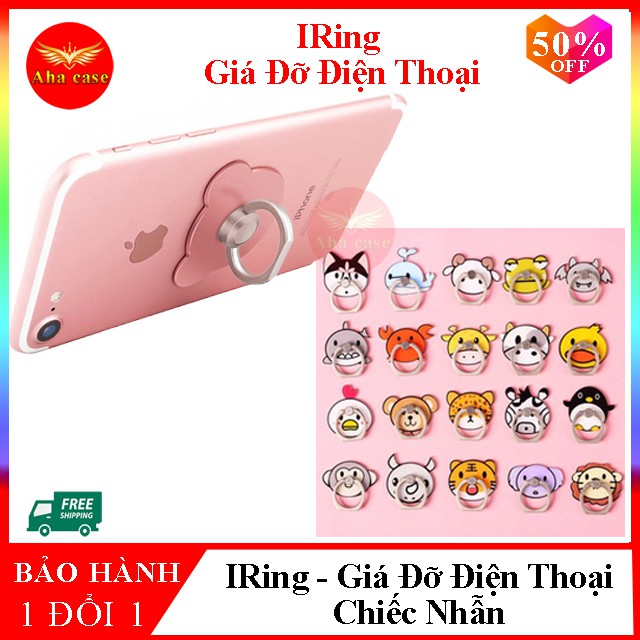 Iring Giá Đỡ Điện Thoại Chiếc Nhẫn Cầm Tay Bám Dính Cực Chắc POP Xoay 360 Độ (Giao Hình Ngẫu Nhiên R1)