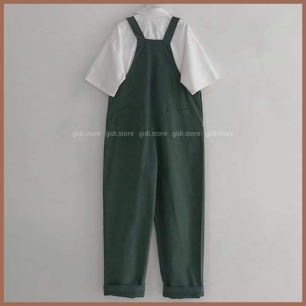 Quần YẾM TAG vải kaki Nam Nữ Unisex 2 màu Xanh lá/Đen form rộng DÁNG SUÔNG ULZZANG