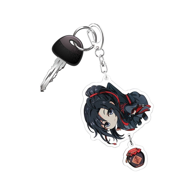 Tmdbyx Móc khóa trang trí hình nhẫn vật hoạt hình Mo Dao Zu Shi xinh xắn