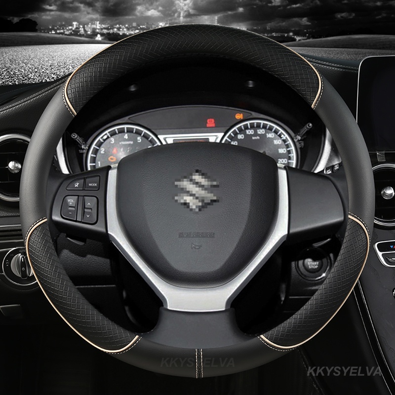 Bọc Vô Lăng Xe Hơi 38cm 15" Cho Suzuki Alivio/Ciaz Baleno Celerio Jimny SX4 S-Cross Grand Vitara Aerio Kizashi Liana