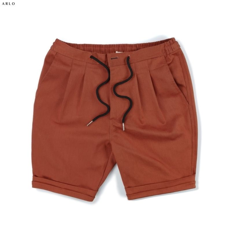 Quần Short Kaki ARETHA Xắn Gấu Chất Liệu Kaki Thun Cao Cấp Co Dãn Nhẹ Màu Trắng - ARLO