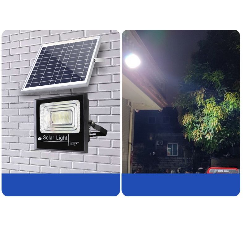 ĐÈN PHA NĂNG LƯỢNG MẶT TRỜI 100W , IP66 KÈM PHỤ KIỆN CÓ REMOTE