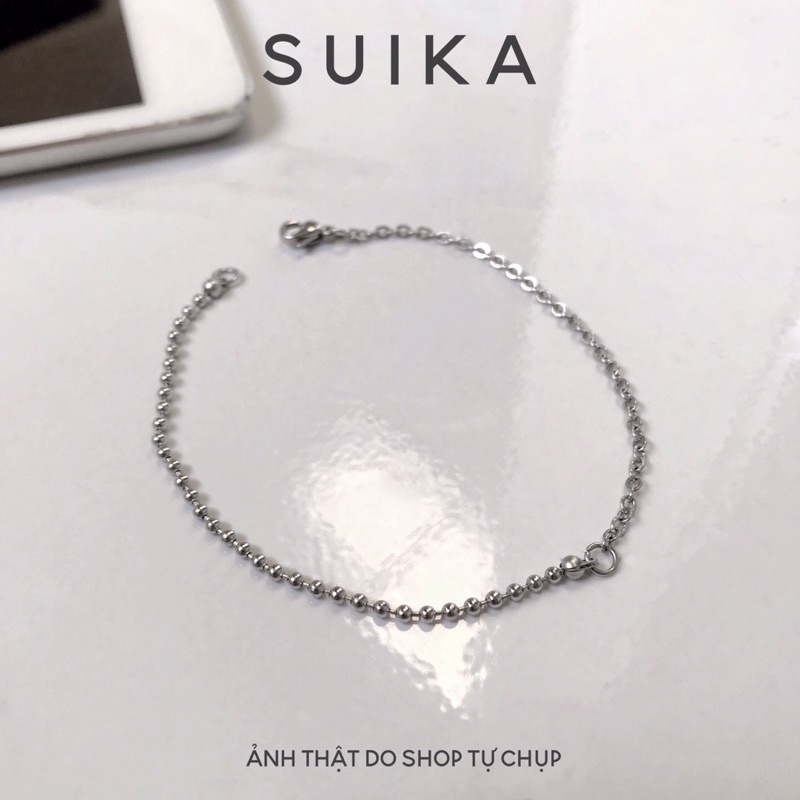 (ẢNH THẬT) Lắc Chân Nữ Thép Titan Không Gỉ Suika.Acc