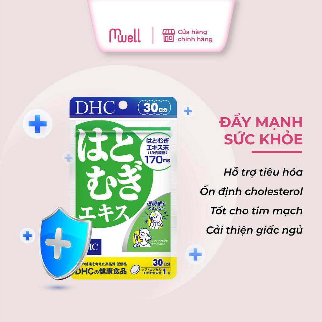 Viên uống sáng da DHC Nhật Bản Adlay Extract gói 30 viên (30 ngày)