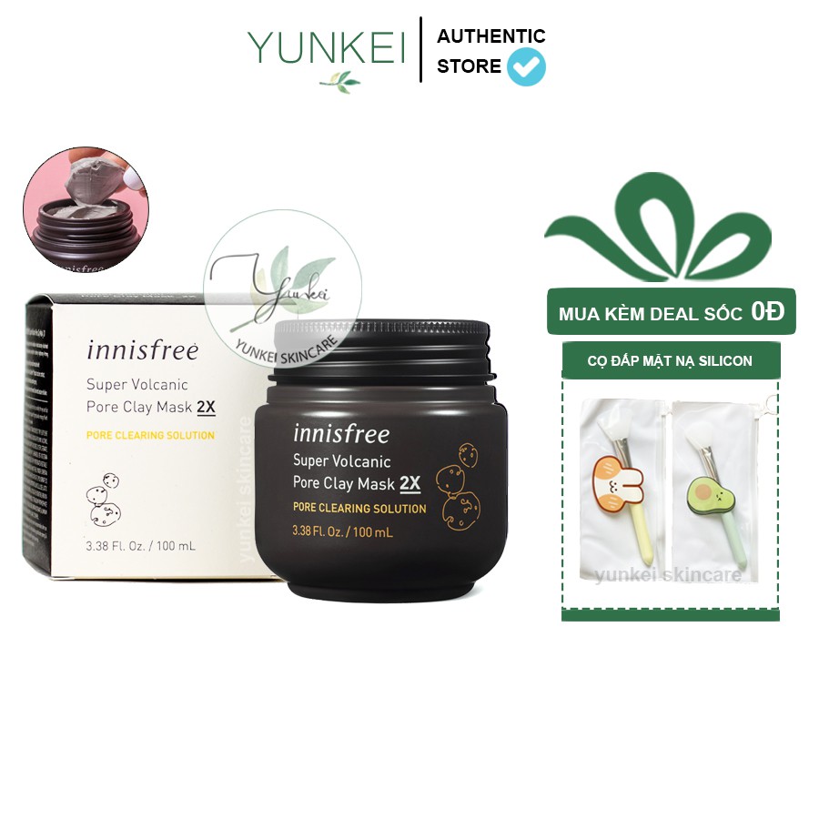 [Mã SKAMPUSH11 giảm 10% đơn 200k] Mặt Nạ Đất Sét Innisfree Super Volcanic Pore Clay Mask 2X 100ml | BigBuy360 - bigbuy360.vn