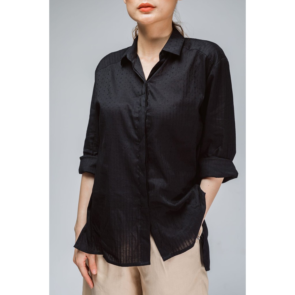 [Linen Story] ÁO SƠ BASIC ĐEN, CHẤT VẢI LINEN CỰC ĐẸP