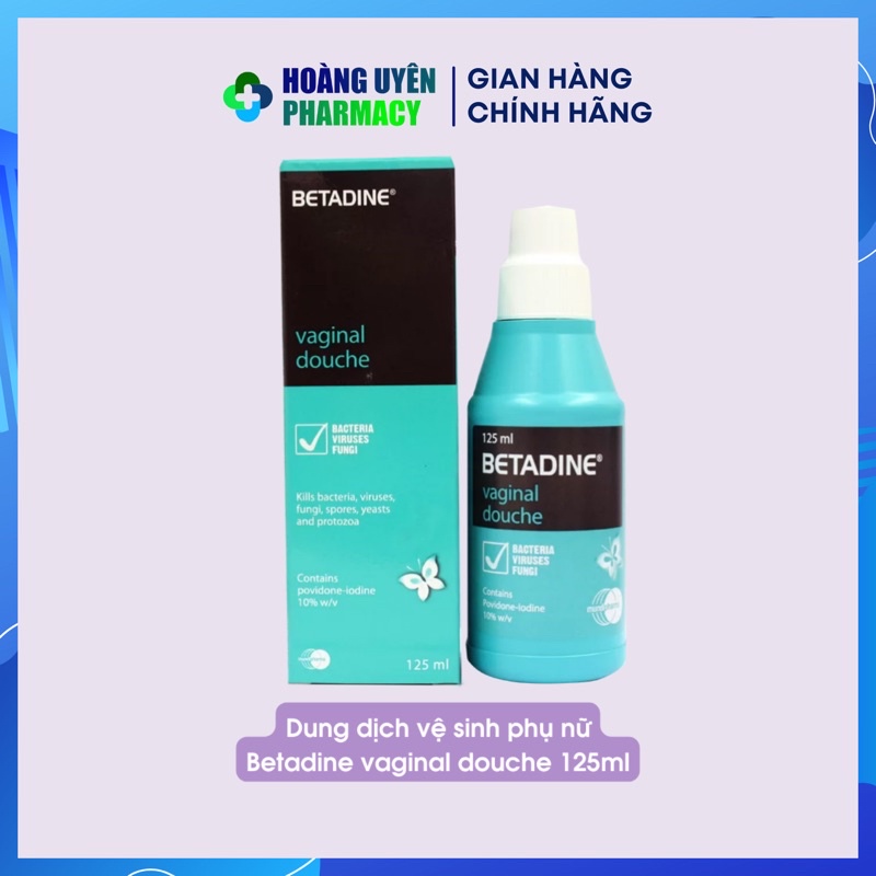 Dung dịch vệ sinh phụ nữ Betadine vaginal douche 125ml