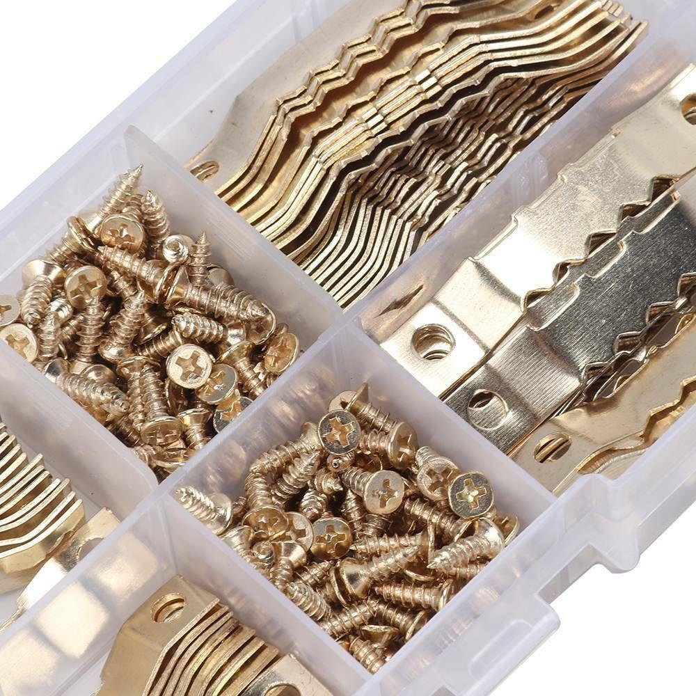 PISTA Móc Treo Khung Ảnh Hình Chiếc Răng Cưa Màu Sắc Vàng Bằng Vải Bạt