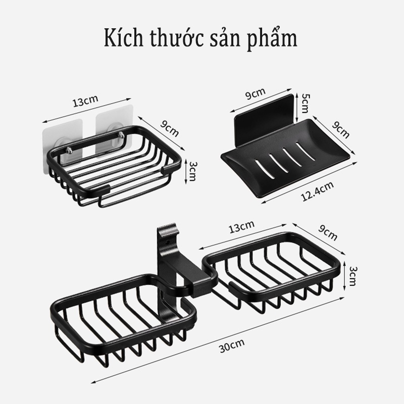 Giá giữ xà phòng cục GUANCHUANG gắn tường bằng kim loại tiện lợi dành cho phòng ốc