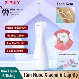 Máy Tăm Nước Mini Xiaomi Enpuly, Máy Xỉa Răng Nước Cầm Tay 6 Cấp Độ Chống Nước Kèm 2 Đầu Xịt - Bảo Hành 6 Tháng