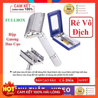 Dao Cạo Râu Cổ Điển NJ 997 Giá Rẻ Hộp Gương Đầy Đủ Video Ảnh Thật Sản Phẩm