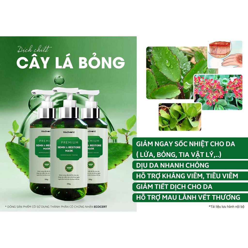 PREMIUM SENSI & RESTORE MASK 250G Mặt nạ “phục hồi”, làm dịu và sạch sâu làn da