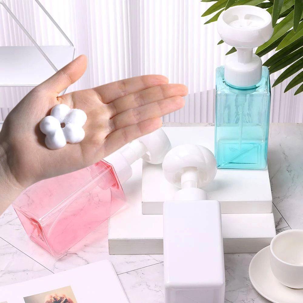 Bình Đựng Xà Phòng Rửa Tay Tạo Bọt Hình Hoa Tiện Dụng Cho Du Lịch