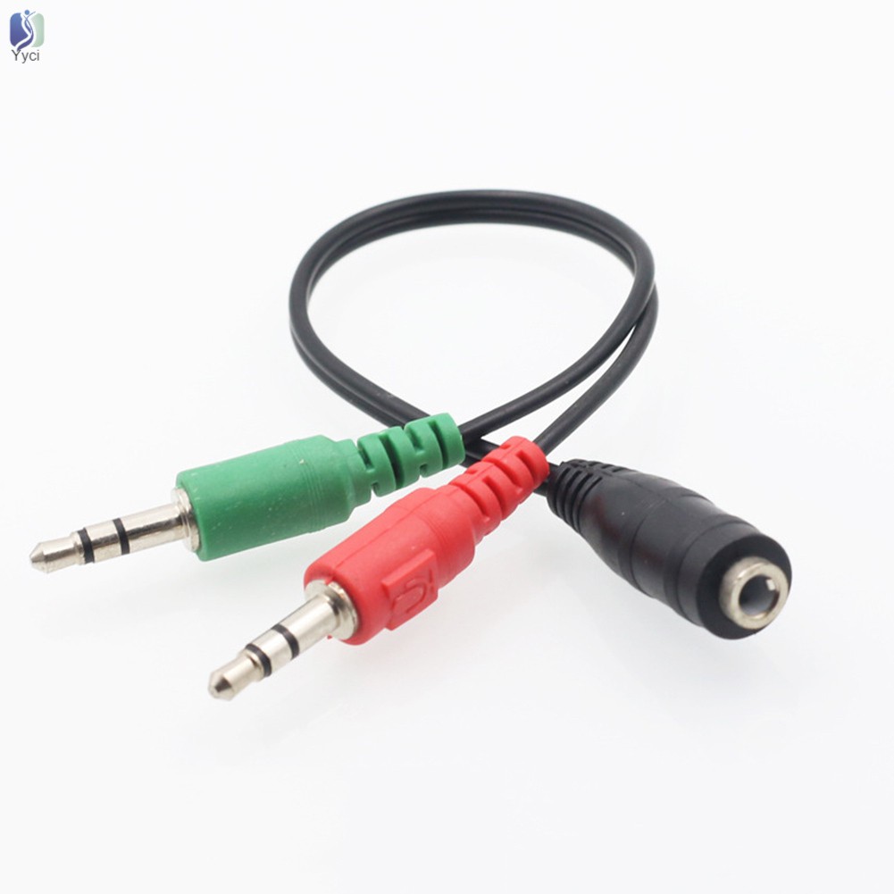 Dây cáp âm thanh chia khe cắm 3.5mm ra 2 đầu cắm RCA cho tai nghe