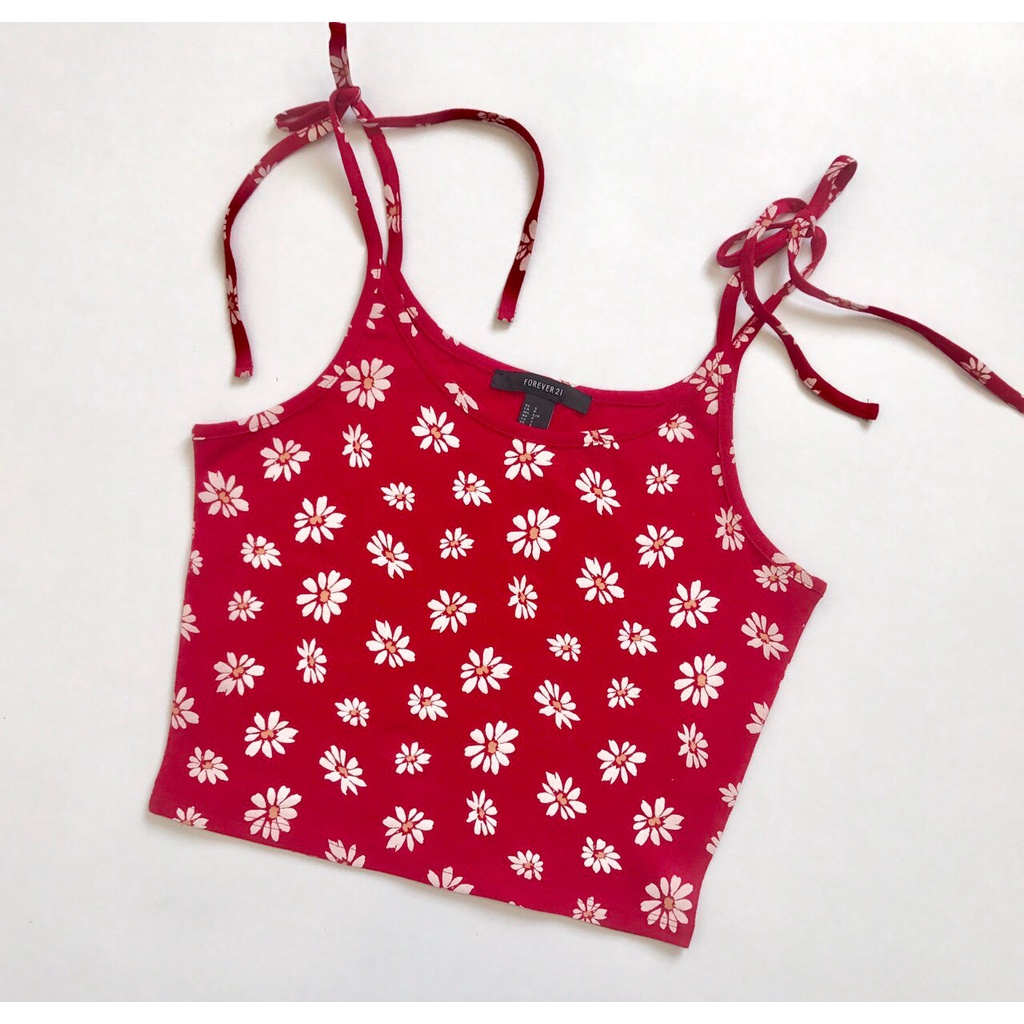 Ao 3 dây hoa , thun cotton 4 chieu , cột dây tren 2 vai