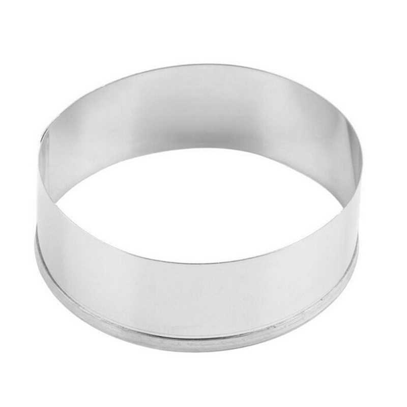Set 4 khuôn cắt bánh hình tròn bằng thép không gỉ cao cấp tiện dụng