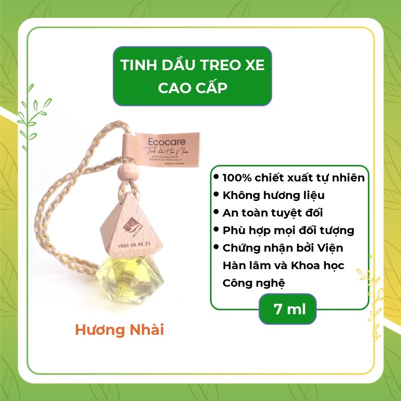 Tinh Dầu Thiên Nhiên Cao Cấp Treo Xe ECOCARE - Lọ 7ml