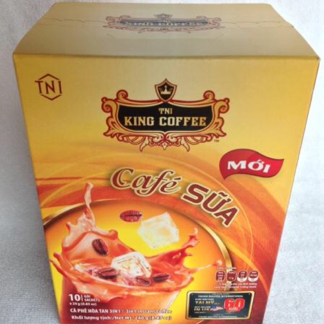 Cà phê sữa KING Coffee 10gói*24g