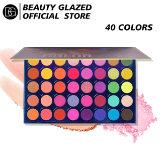  BEAUTY GLAZED Bảng Phấn Mắt 40 Màu Sắc Lấp Lánh Chống Thấm Nước Trang Điểm Xinh Đẹp 