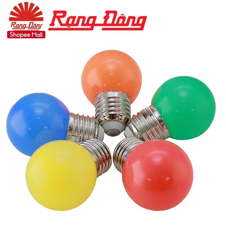 Bóng đèn LED màu tròn 1W Rạng Đông