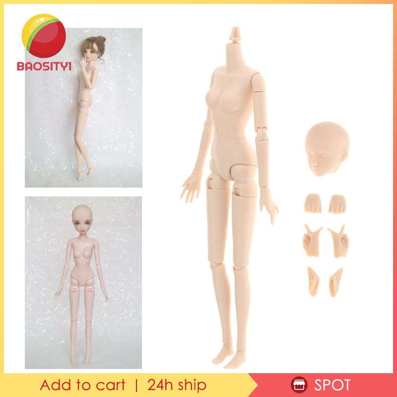 Mô hình cơ thể búp bê tỉ lệ 1/6 kèm 2 đôi bàn tay và 1 đôi tai