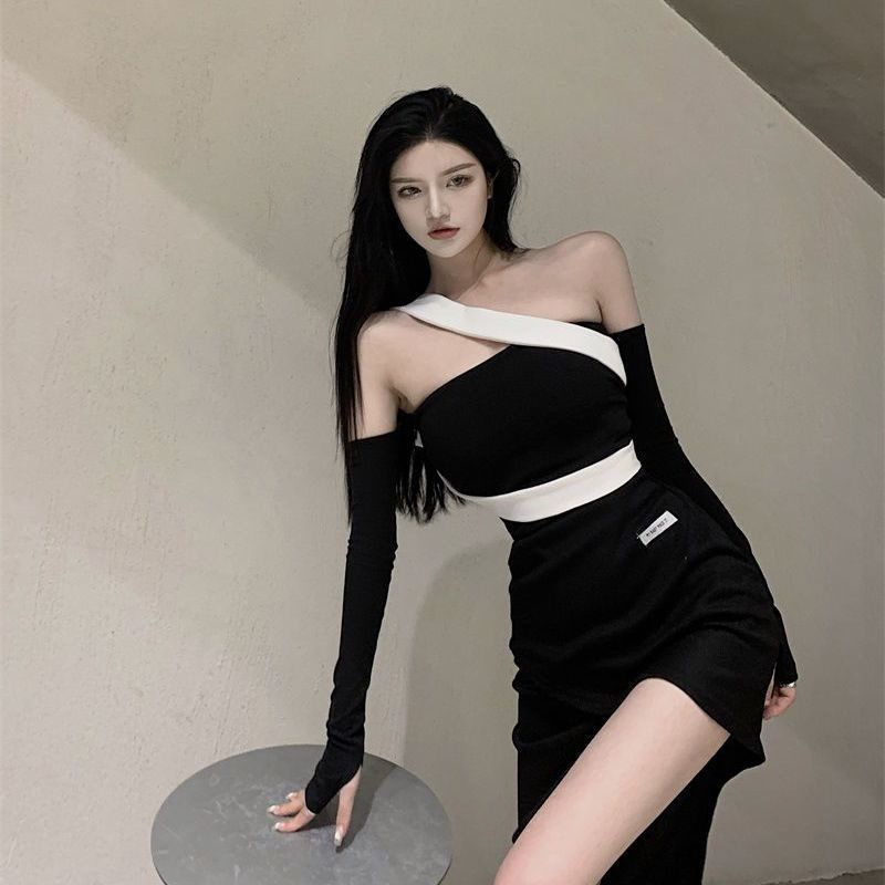 COZOK Đầm ôm dáng trễ vai gợi cảm dành cho nữ