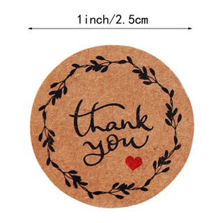 Cuộn 500 Nhãn Dán 16 Kiểu Chữ Thank You