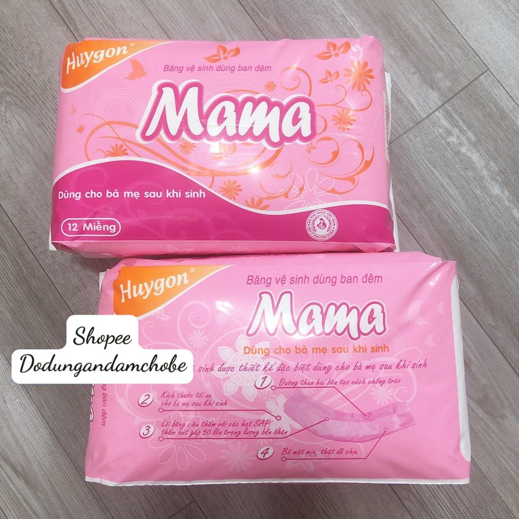 Băng vệ sinh MaMa cho mẹ đi sinh (gói 12 miếng)