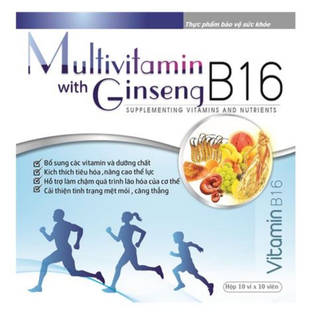 Viên bổ Multivitamin B16 bồi bổ cơ thể hộp 100 viên