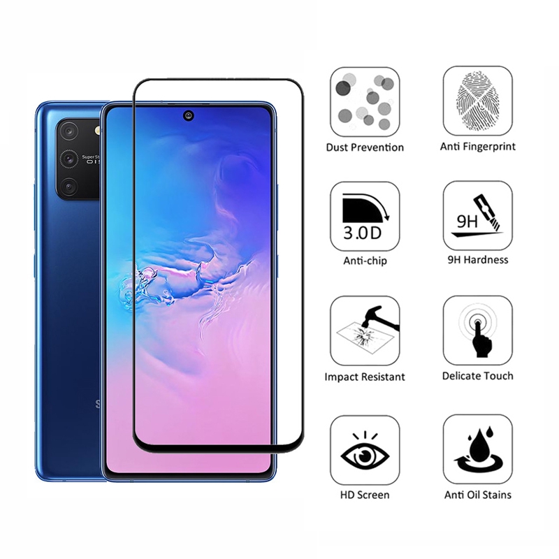 Tempered Glass Samsung S10 Lite Full Coverage Samsung Galaxy Note 10 Lite M31 A20 A20S A30 A30S A31 A51 A70S A71 A01 A70 A50 A50S Screen Protector Glass Protective Film