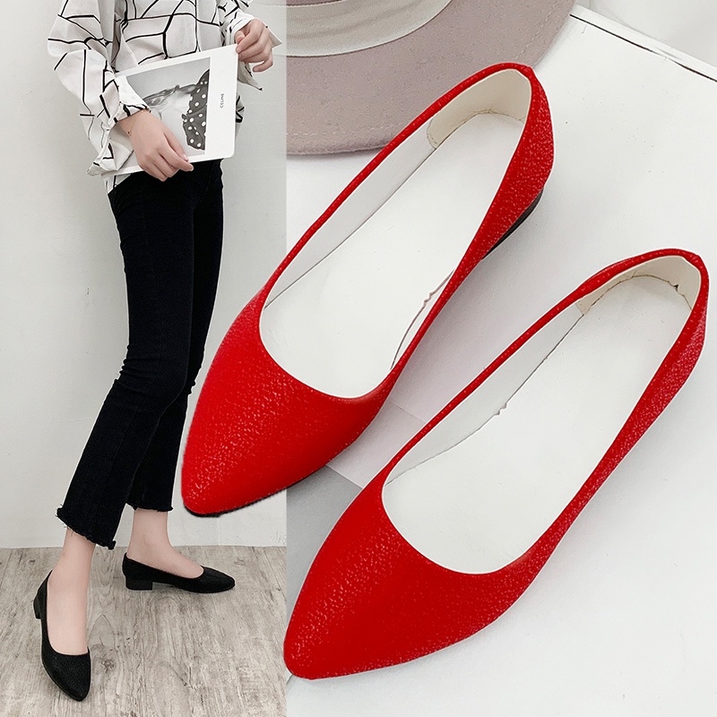 Giày Búp Bê Mũi Nhọn Thời Trang Dành Cho Nữ