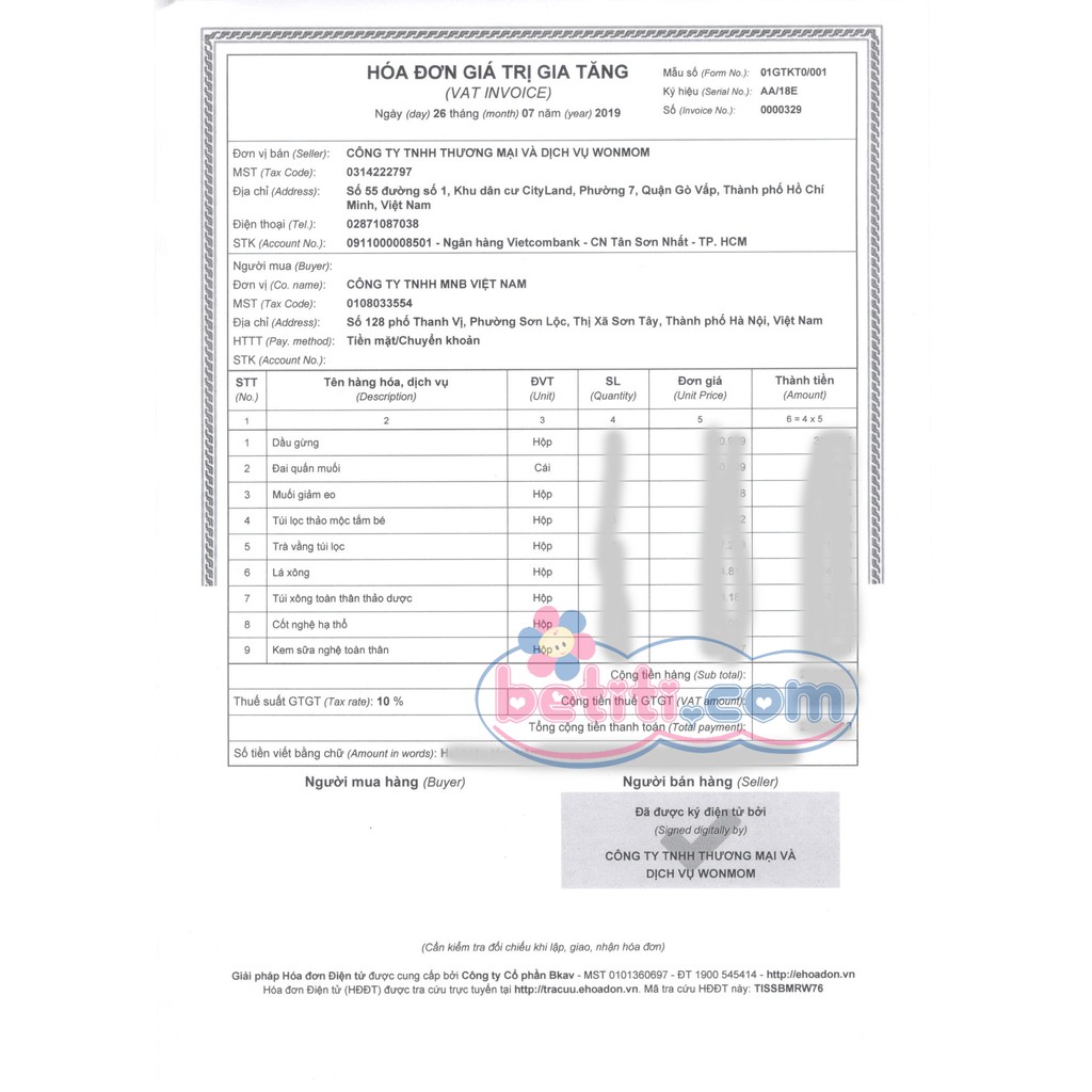 Thảo Mộc Xông Tắm Sau Sinh (Dạng Túi Lọc Tiện Lợi) Wonmom Hộp 2 Túi - 8938510206105