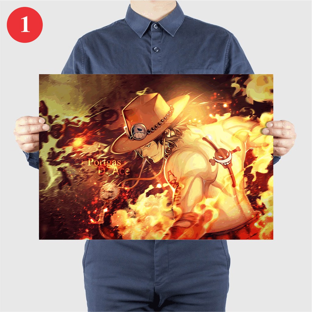 Poster Decal Hình Portgas D. Ace Onepiece