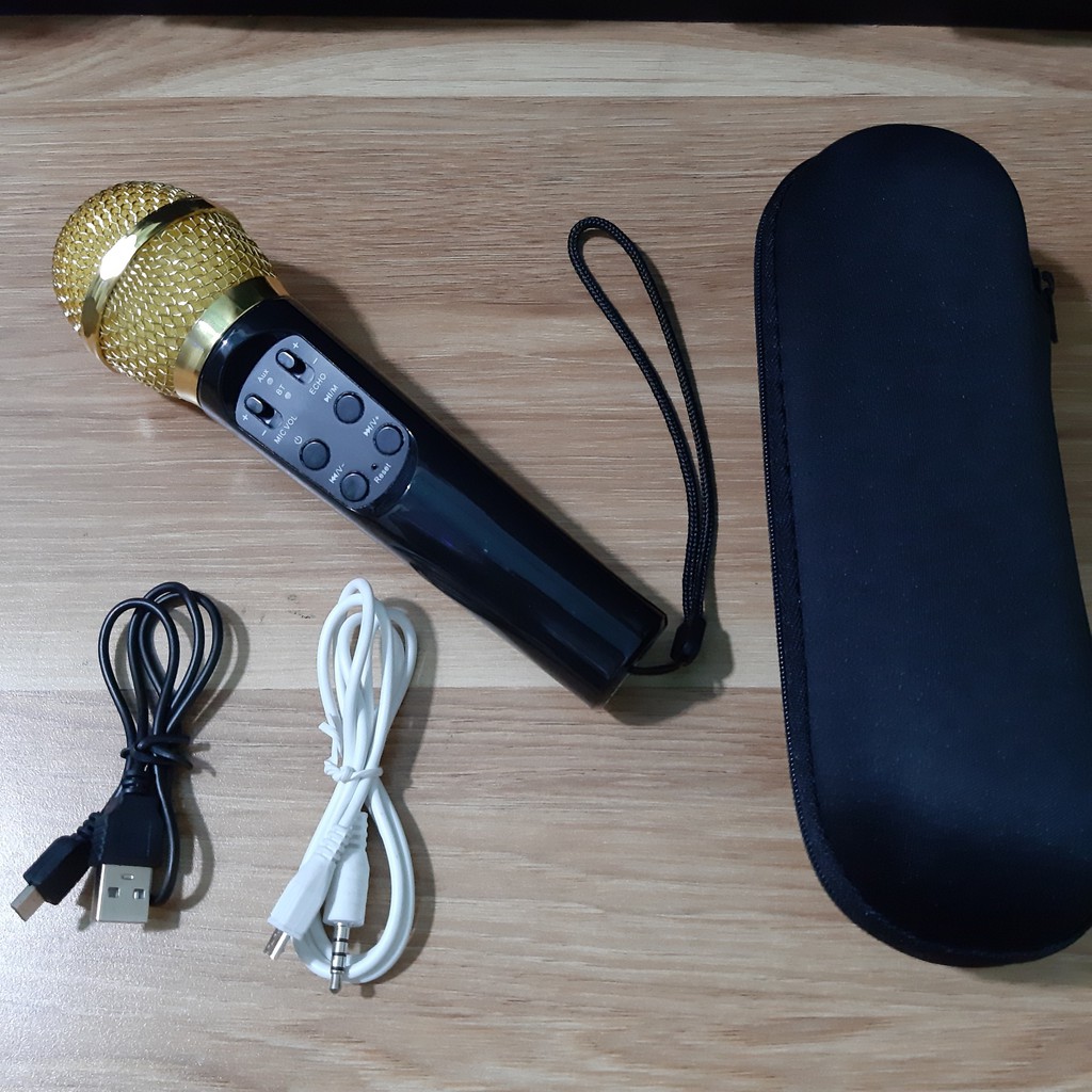 MICRO BLUETOOTH KHÔNG DÂY KTV HÁT KARAOKE TRÊN Ô TÔ KẾT NỐI VỚI XE BẰNG SÓNG FM