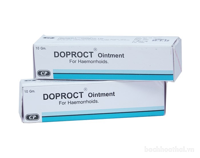 Kem bôi trĩ nội, ngoại, ngứa hậu môn Doproct Ointment For Haemorrhoids