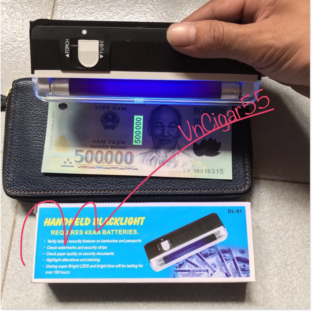 Máy Soi Tiền Giả Cầm Tay Chính Hãng Công Nghệ Mỹ Không Kèm Pin