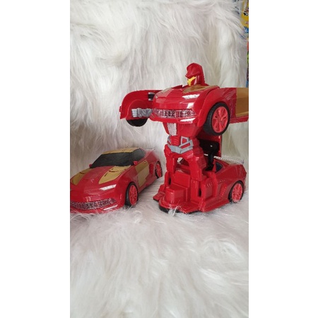 Đồ Chơi Oto Biến Hình Robot, Siêu Nhân Có Đèn Nhạc Cho Bé Trai