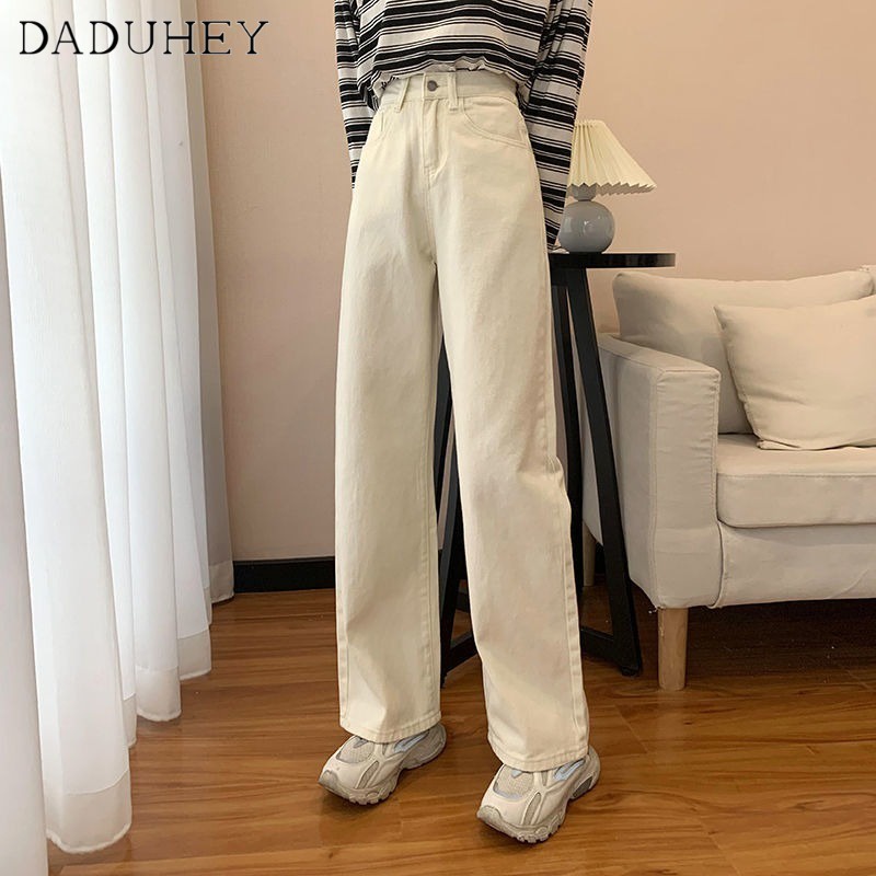 Quần jean dài ống suông rộng lưng cao phong cách đường phố thời trang cho nam