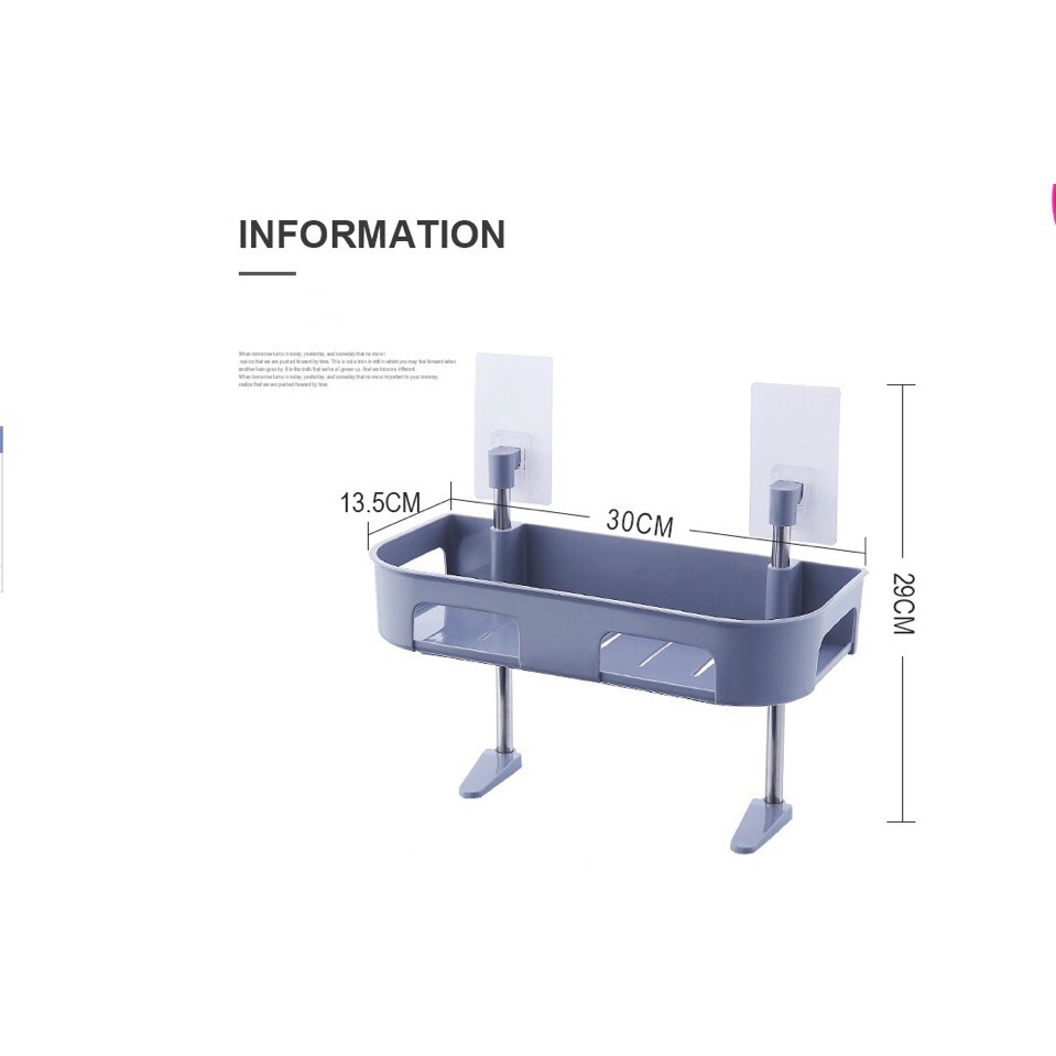 Kệ để đồ nhà tắm dính tường siêu chắc 1 tầng GD176