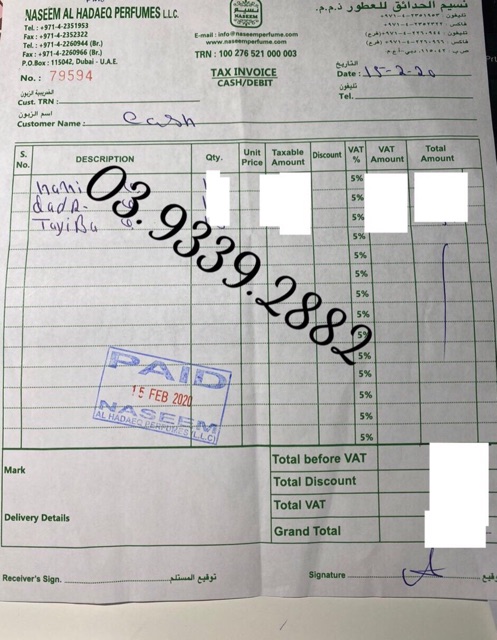 Nước hoa nội địa Dubai JAZZAB