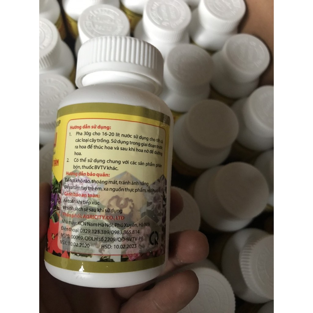 Phân bón Super Kali - Chuyên dùng cho các loại Hoa (Lọ 100gr)