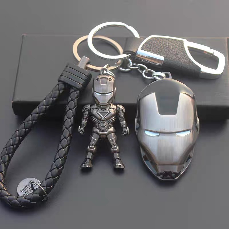 Móc Khóa IRONMAN Avengers Kuu Clothes Màu Bạc Cao Cấp - Móc Khóa Hình Siêu Anh Hùng Thép Titan Không Gỉ -IRONMAN Avenger