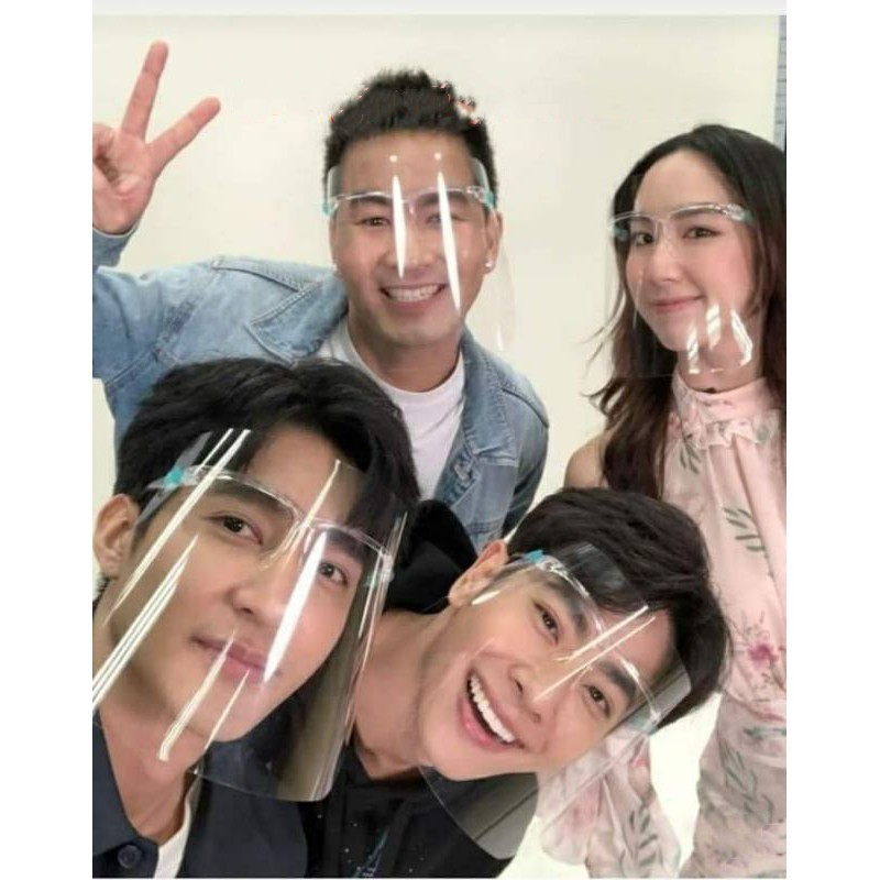 face shield/Kính chắn gió ngoài trời / tấm che mặt / phòng chống dịch bệnh / khẩu trang bảo hộ y tế / mặt nạ chống bụi PET trong suốt / tấm che mặt/ kính bảo hộ