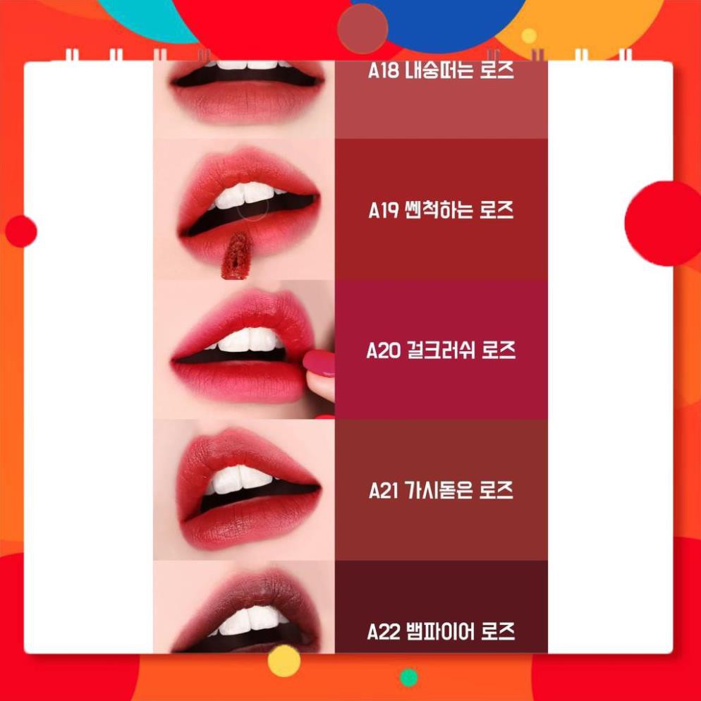 [FREESHIP] BLACKROUGE - Son kem lì Air-fit Velvet bộ sưu tập đỏ ver3 ver4 black rouge A13 A22 | BigBuy360 - bigbuy360.vn