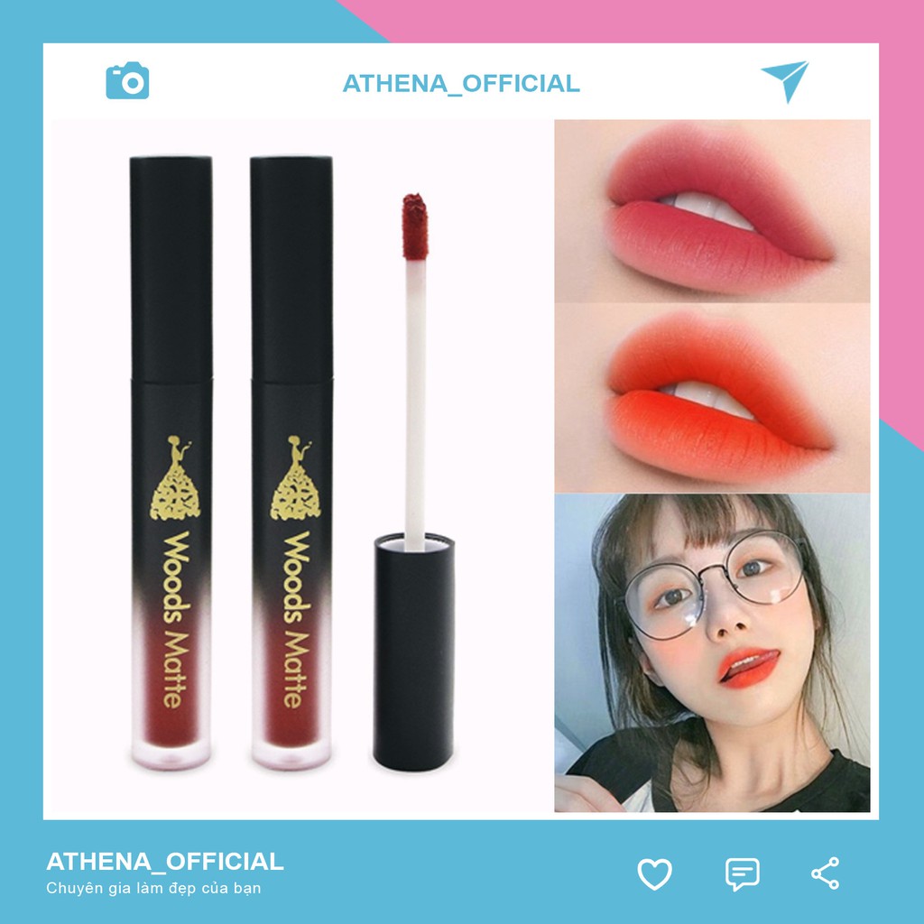 [SP CHÍNH HÃNG] Son Kem Lì WOODS MATTE Lâu Trôi Với 2 Tông Màu Tùy Chọn (5g) | BigBuy360 - bigbuy360.vn