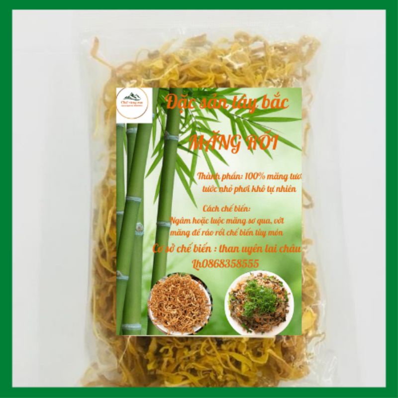 Măng rối siêu non gói 500g tương đương 10kg măng tươi