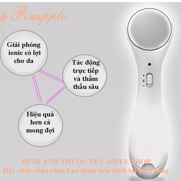 Máy massage mặt bằng ion dưỡng trắng da