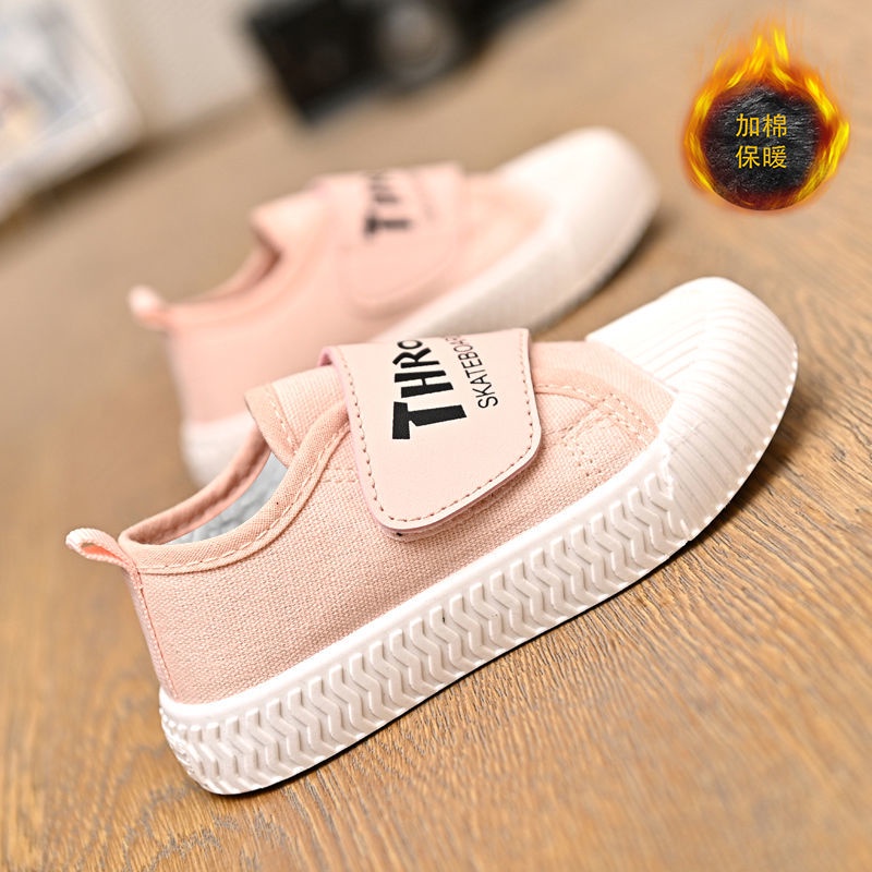 Giày Vải Canvas Thoáng Khí Phong Cách Mới Mùa Xuân Thu Cho Trẻ Em