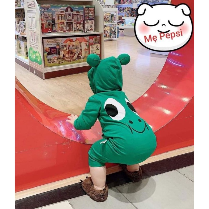 Body thú cưng hổ, panda, ếch xanh, ếch cam size 8-12kg cho bé