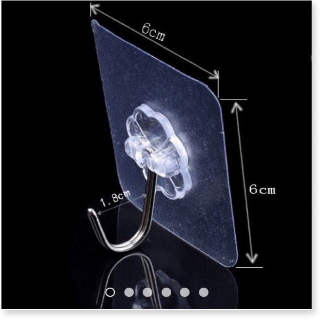 Móc treo dính tường BH 1 THÁNG Miếng dán tường siêu chắc, dễ dàng tháo bỏ 3974